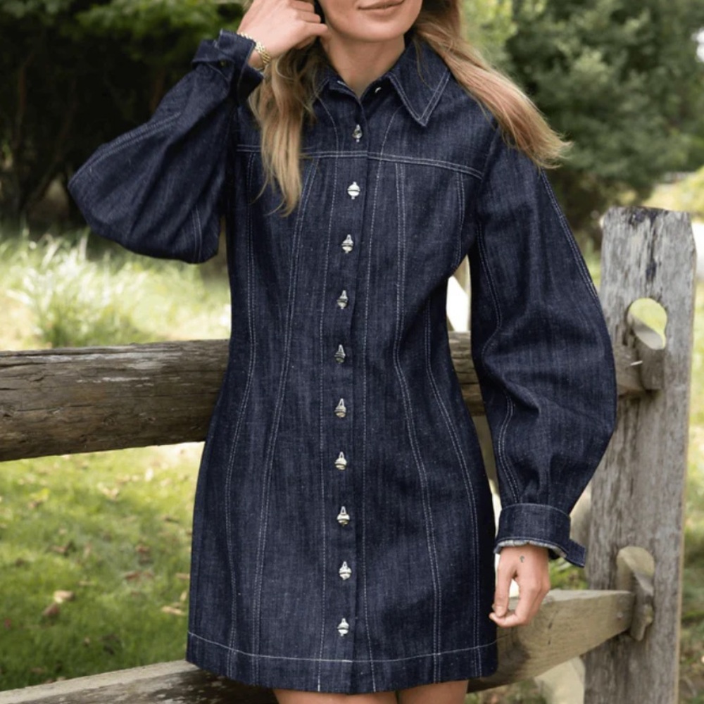 Matthew Bruch Denim Dress NWT